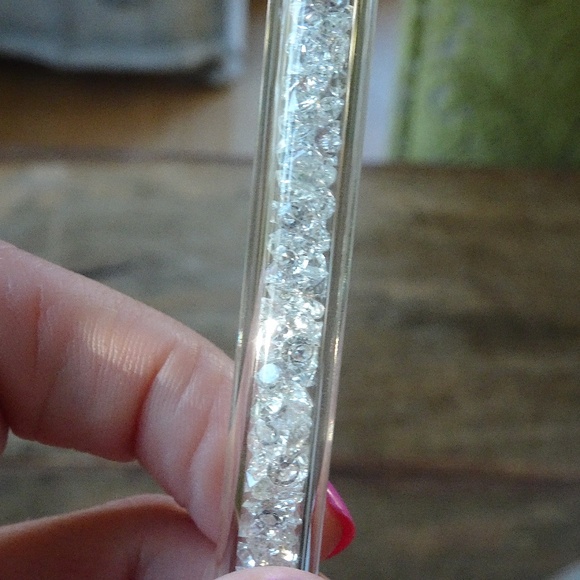 New in Box Set of 2 Simon Design Clear Crystal Diamond Stem Candlestick Holders - Picture 8 of 11